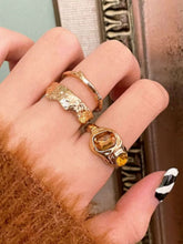 wearing Texture Ring Set